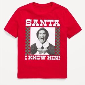 Red ELF Graphic YOUTH SIZE (XXL)  T-Shirt- NWT old Navy- SOLD OUT